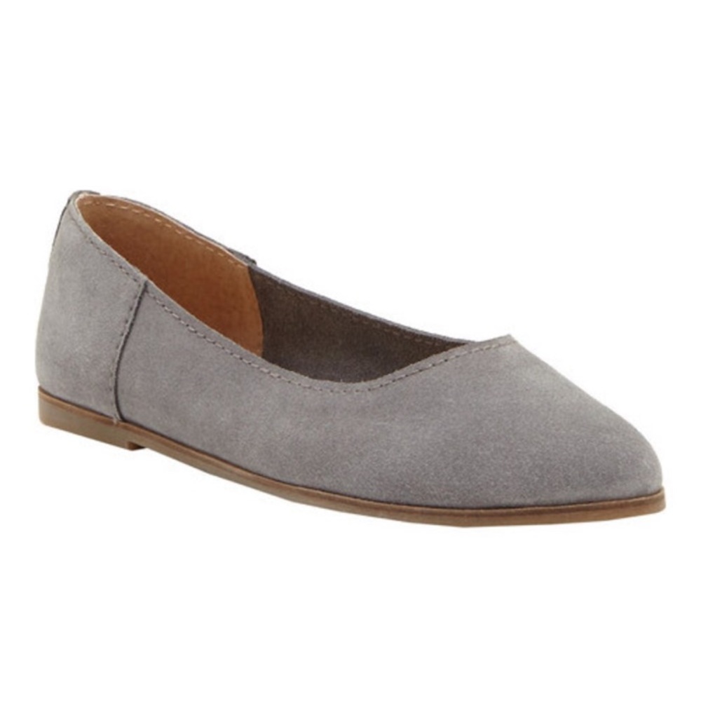 Lucky Brand gray suede flats
